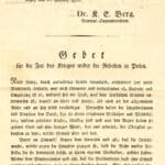 Gebet für die Zeit des Krieges wider die Rebellen in Polen. (Sign.: DSHI 100 Köther 3.12)